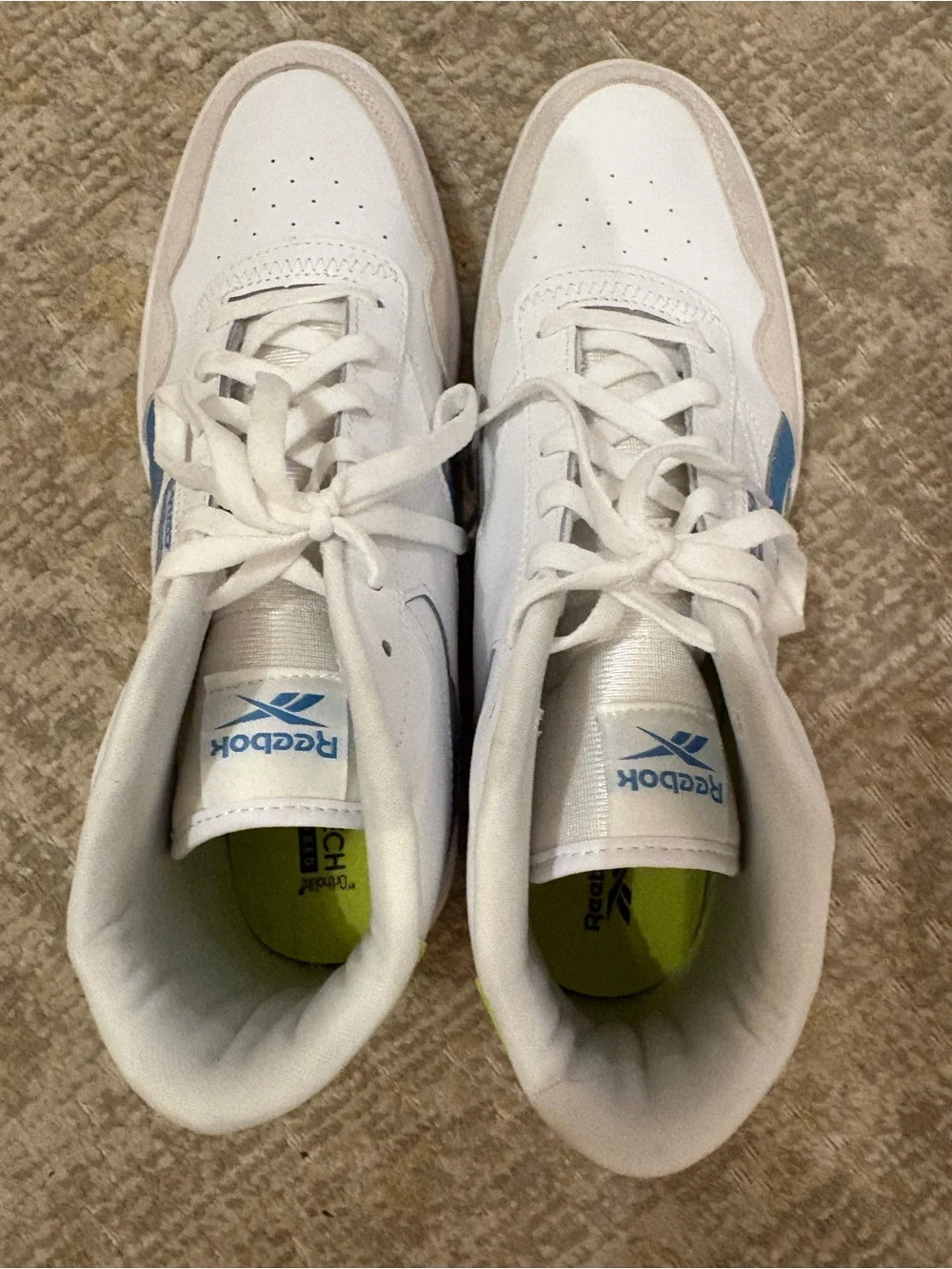 Women’s White 11.5 white high top sneakers - barely worn